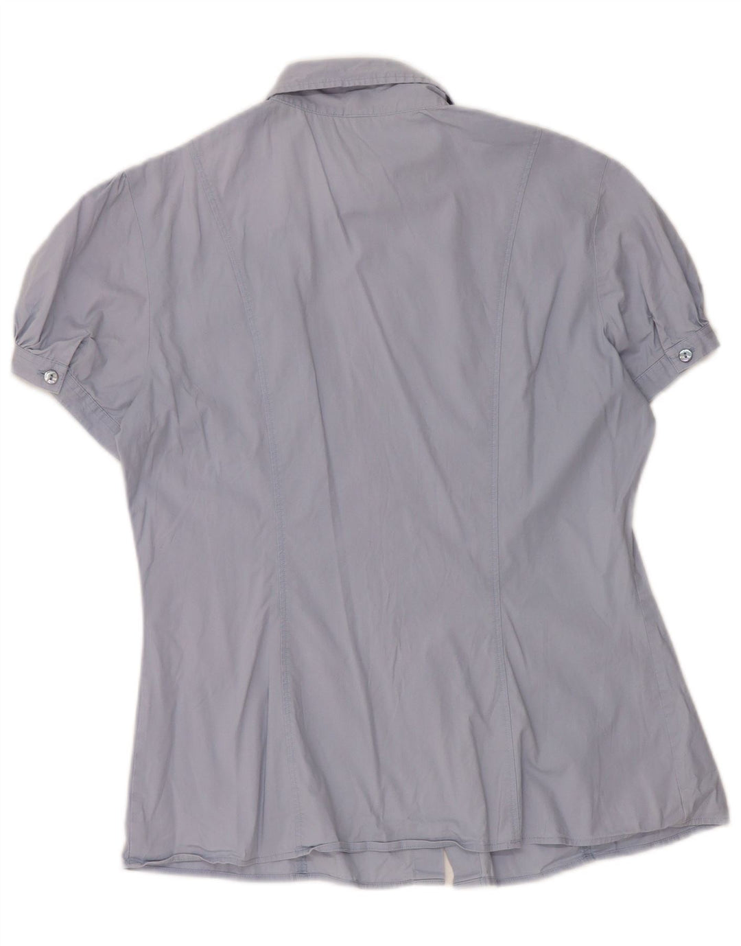 Benetton kortærmet skjorte til kvinder UK 12 Medium Blue