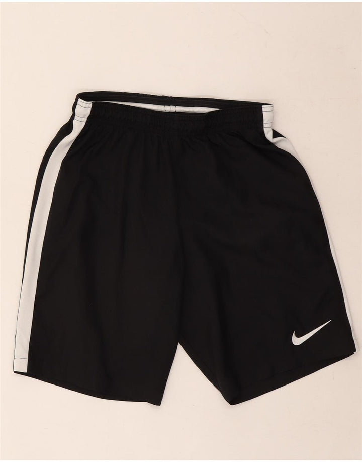 NIKE Dri Fit sportsshorts til mænd Small Black Colourblock Polyester