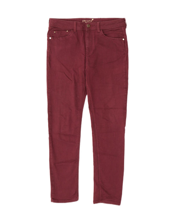 Marks & Spencer Dame Per Una Jegging Jeans UK 14 Large W32 L29 Burgundy