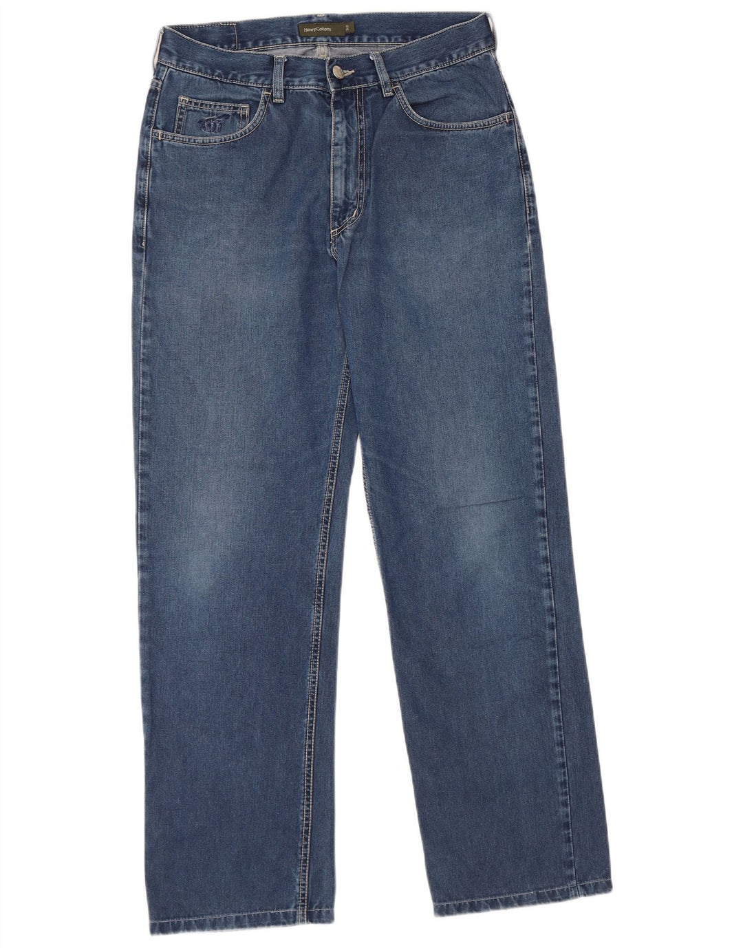 Henry Cottons Straight Jeans til mænd W32 L30 Blå bomuld