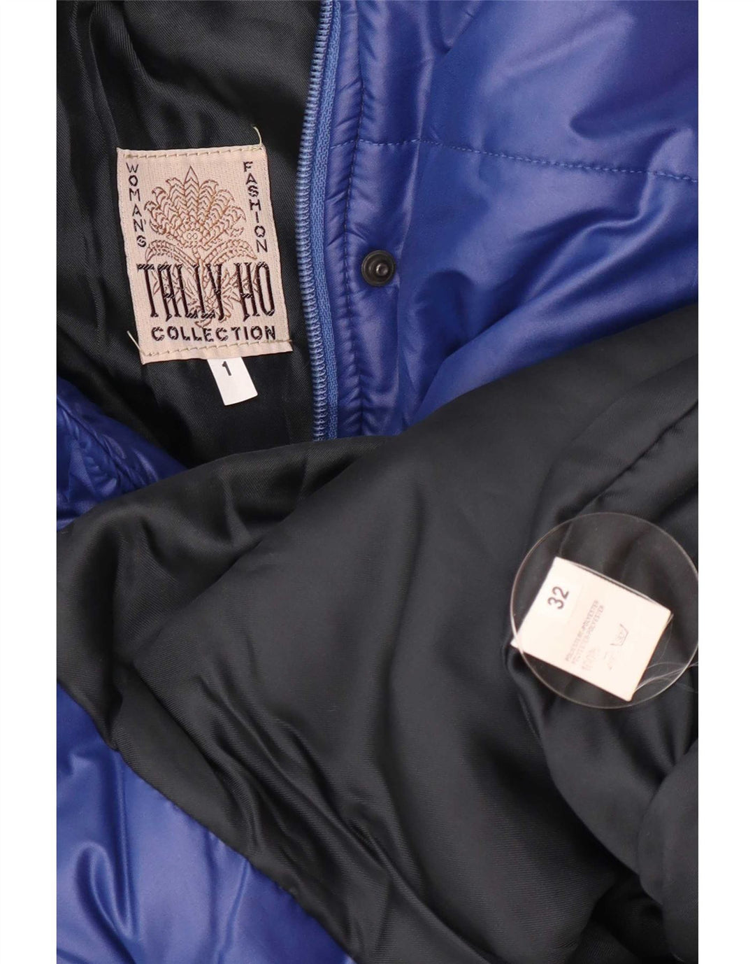 Tally Ho Dame Oversized Polstret Frakke EU 32 2XS Blå Polyester