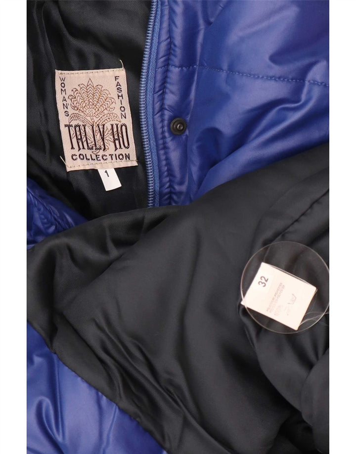 Tally Ho Dame Oversized Polstret Frakke EU 32 2XS Blå Polyester