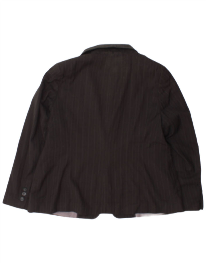 Marks & Spencer Dame 1-knaps blazerjakke UK 20 2XL Grå nålestribe