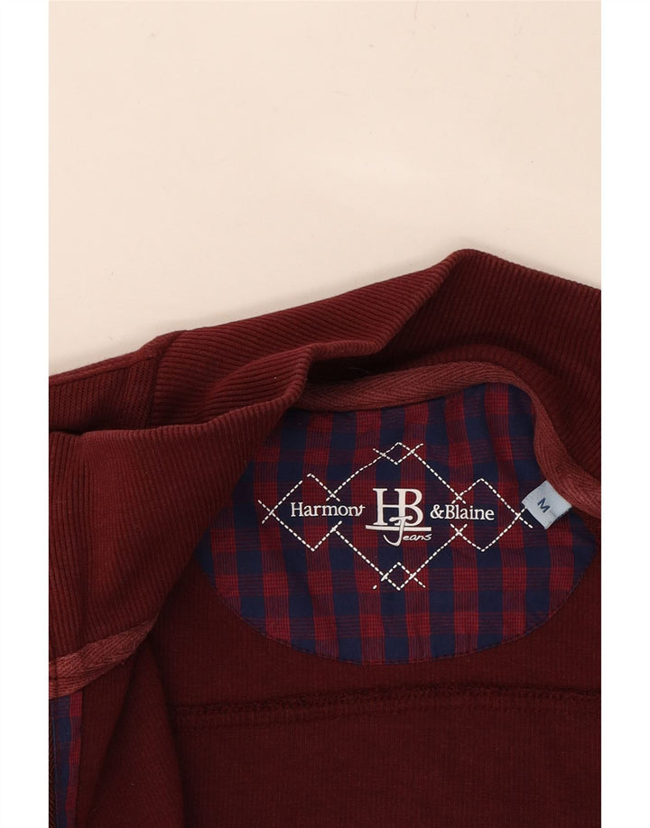 HARMONT & BLAINE Womens Cardigan Sweater UK 14 Medium Maroon Vintage Harmont & Blaine and Second-Hand Harmont & Blaine from Messina Hembry 