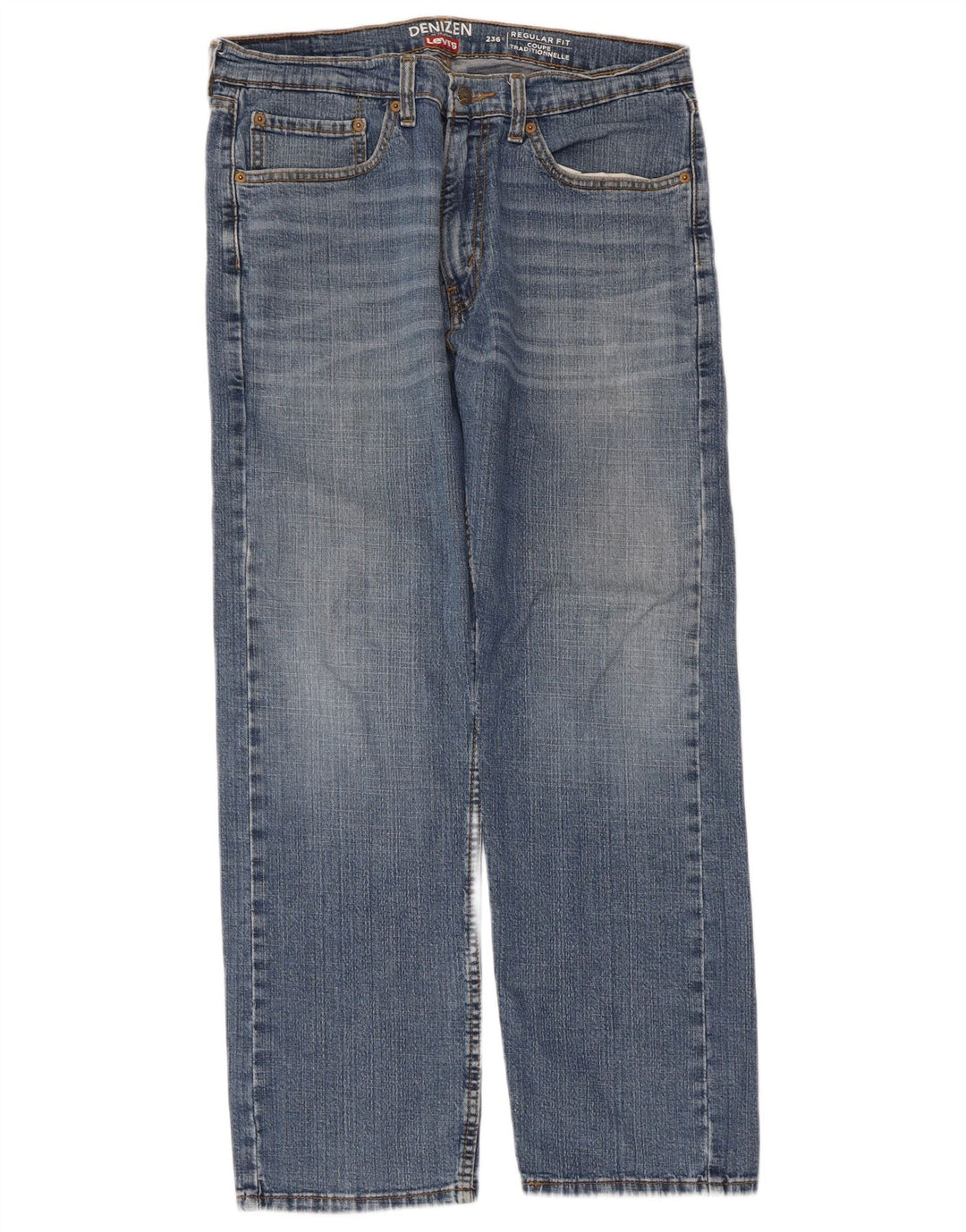 Levi's Dame Denizen Regular Fit Straight Jeans W34 L30 Blå