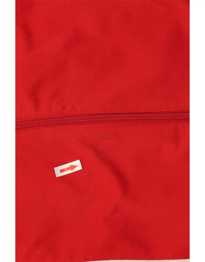 Nike Træningsdragt til mænd, topjakke UK 38/40 Medium Rød Colourblock Polyester