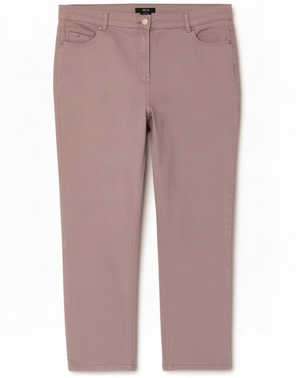 M&Co Womens Cropped Jeans UK 16 Large W34 L24 Grey Cotton