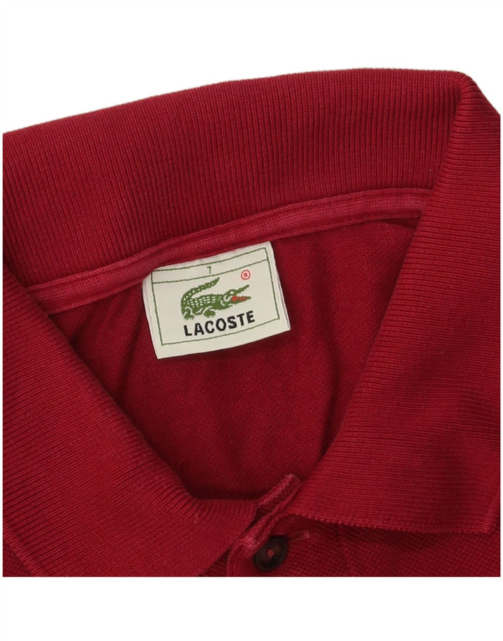 LACOSTE Poloskjorte til mænd str. 7 2XL Bourgogne bomuld
