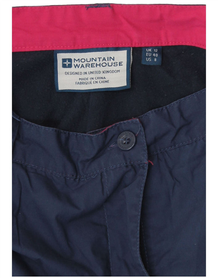 Mountain Warehouse Dame Cargo Trousers UK 12 Medium W30 L29 Navy Blue