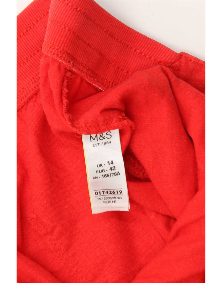 Marks & Spencer Chino Shorts til kvinder UK 14 Large W36 Red Linen