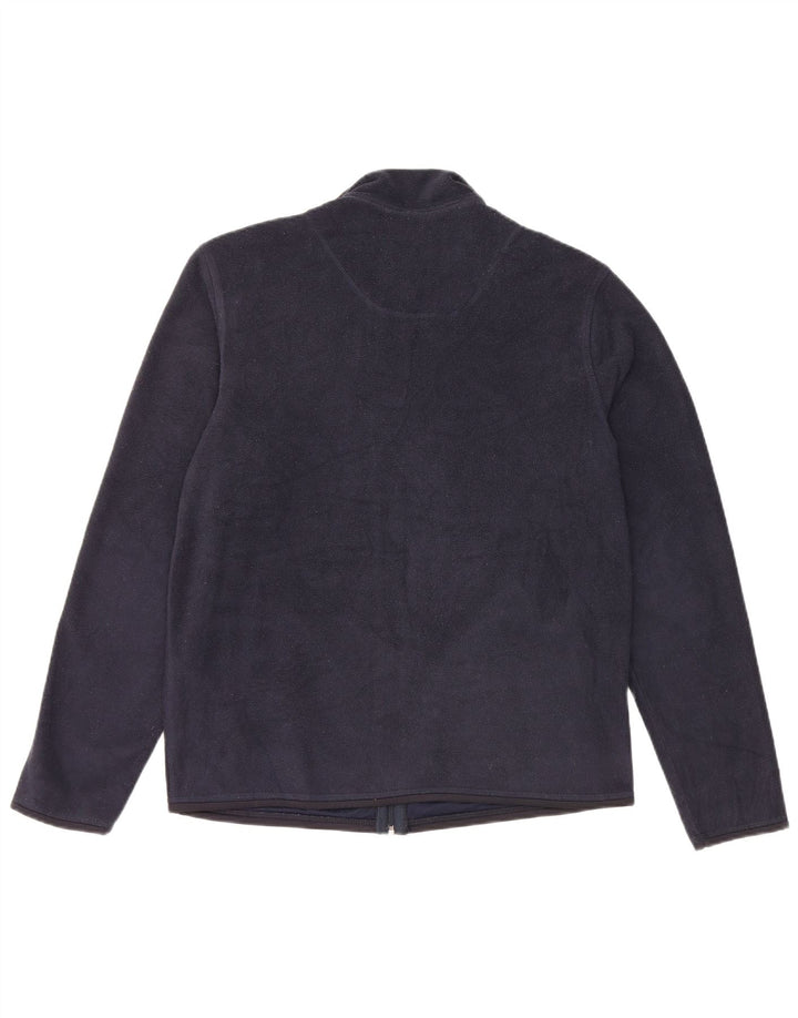 Marks & Spencer Fleecejakke til mænd UK 36 Small Navy Blue Polyester