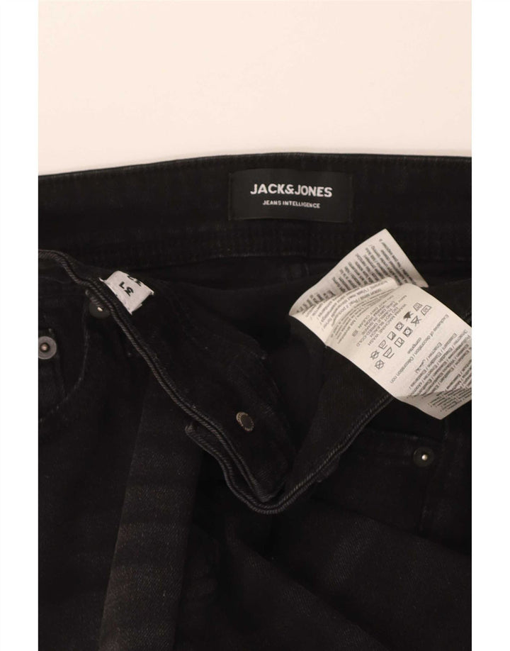 Jack & Jones Herre GLENN Slim Jeans W31 L32 Sort Bomuld