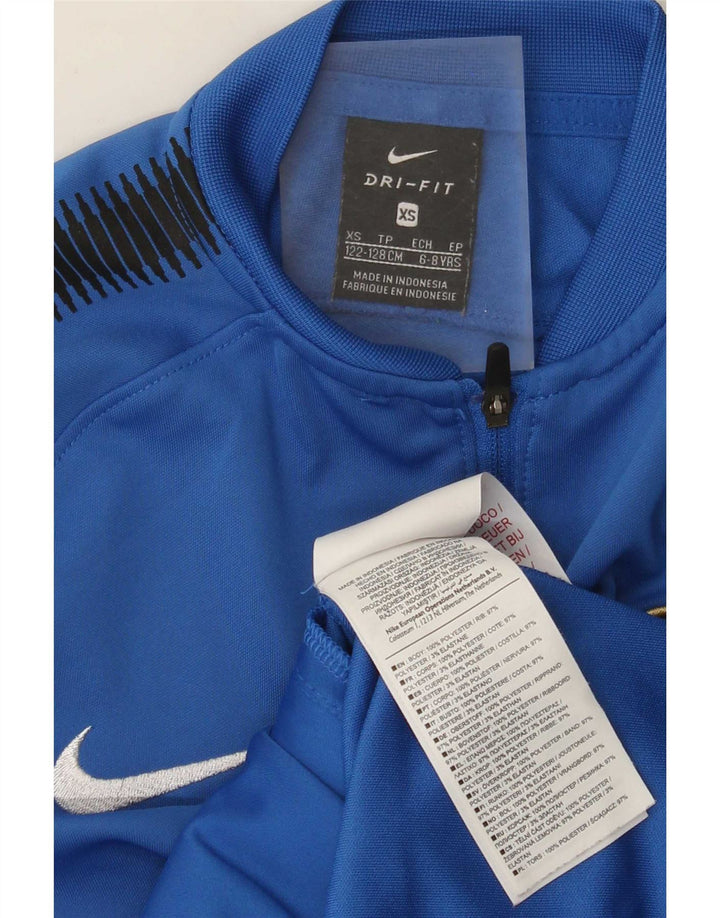 Nike Boys Inter Milan træningsdragt topjakke 6-7 år XS Blue Colourblock