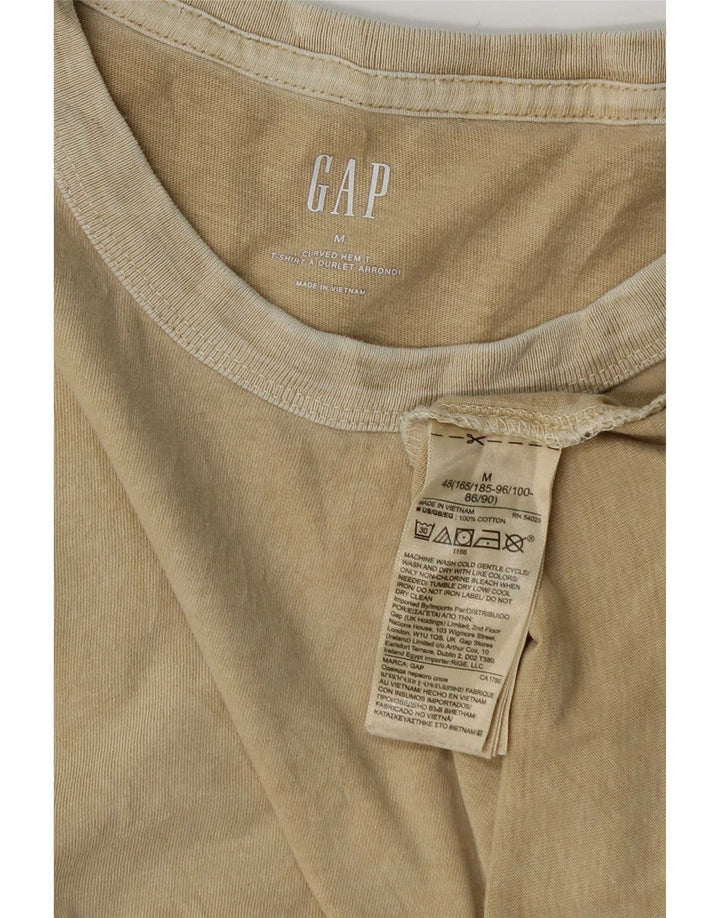 Gap Herre T-Shirt Top Medium Beige Bomuld
