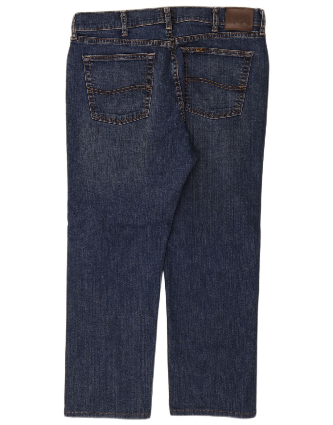 Lee Straight Jeans til mænd W34 L29 blå bomuld