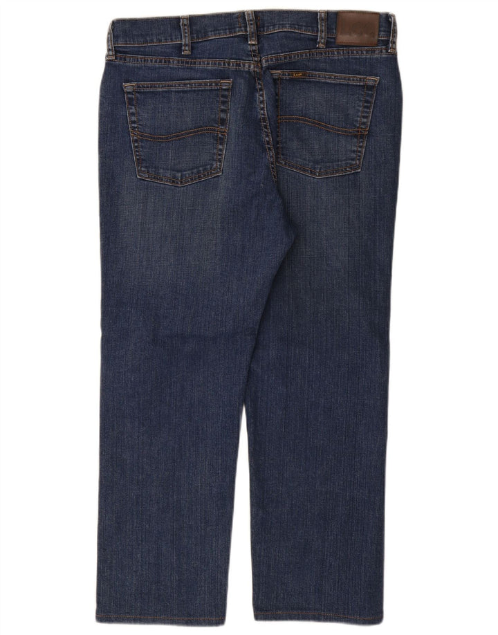 Lee Straight Jeans til mænd W34 L29 blå bomuld