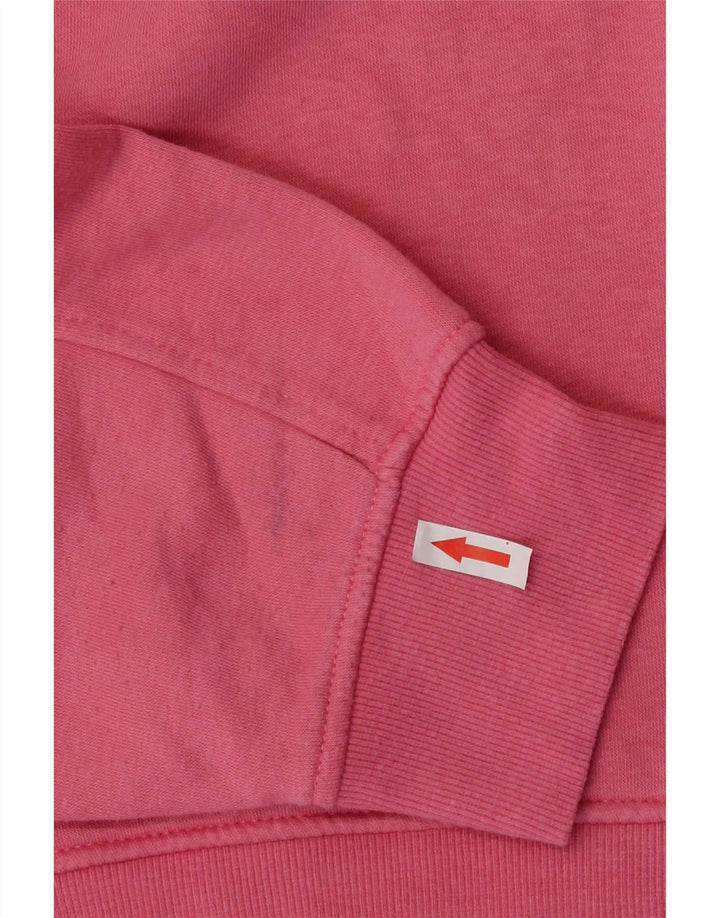 Zara Womens Crop Sweatshirt Jumper UK 14 Medium Pink