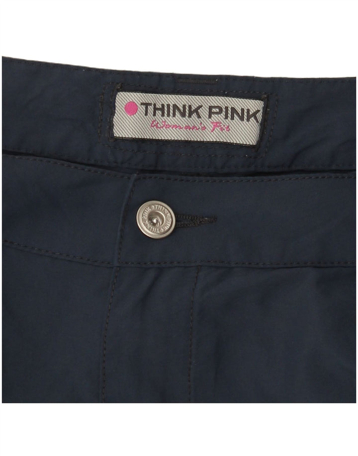 TÆNK PINK Dame Cargo Shorts W30 Medium Navy Blue
