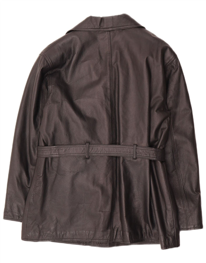 Canda læderjakke til kvinder UK 16 Stor sort læder