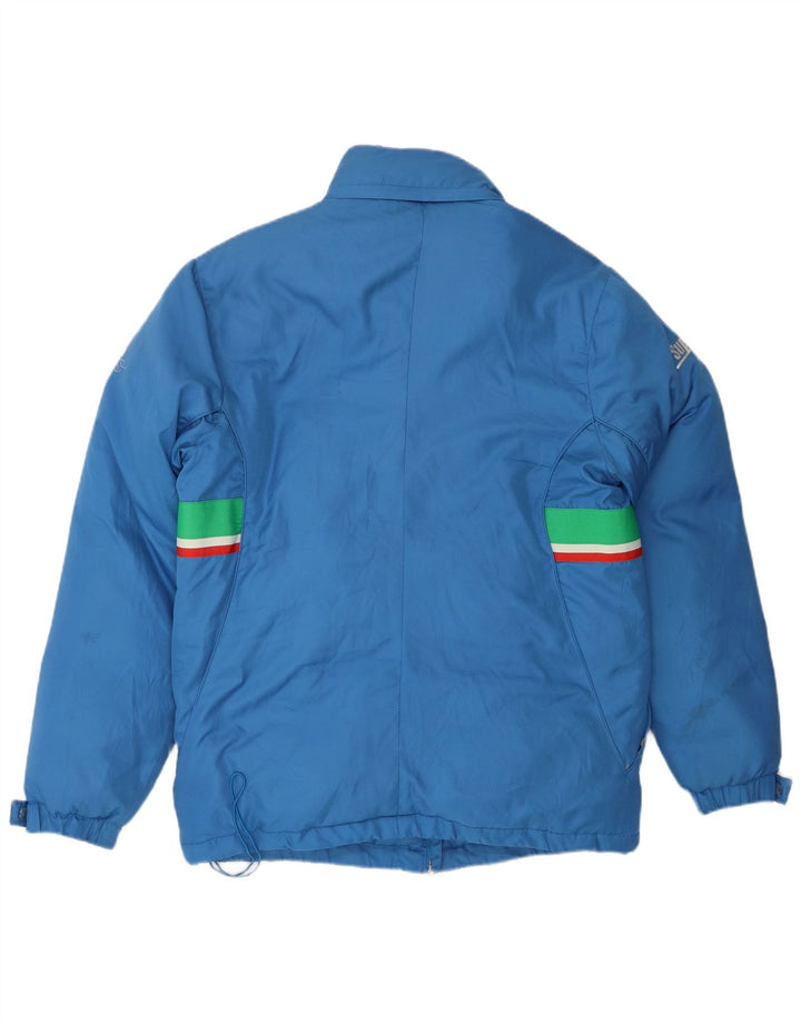 Sergio Tacchini Herre grafisk polstret jakke UK 42 XL Blå Colourblock
