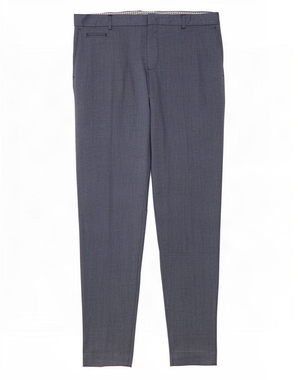 Zara Herre Slim Chino Bukser EU 42 Large W32 L31 Navy Blue