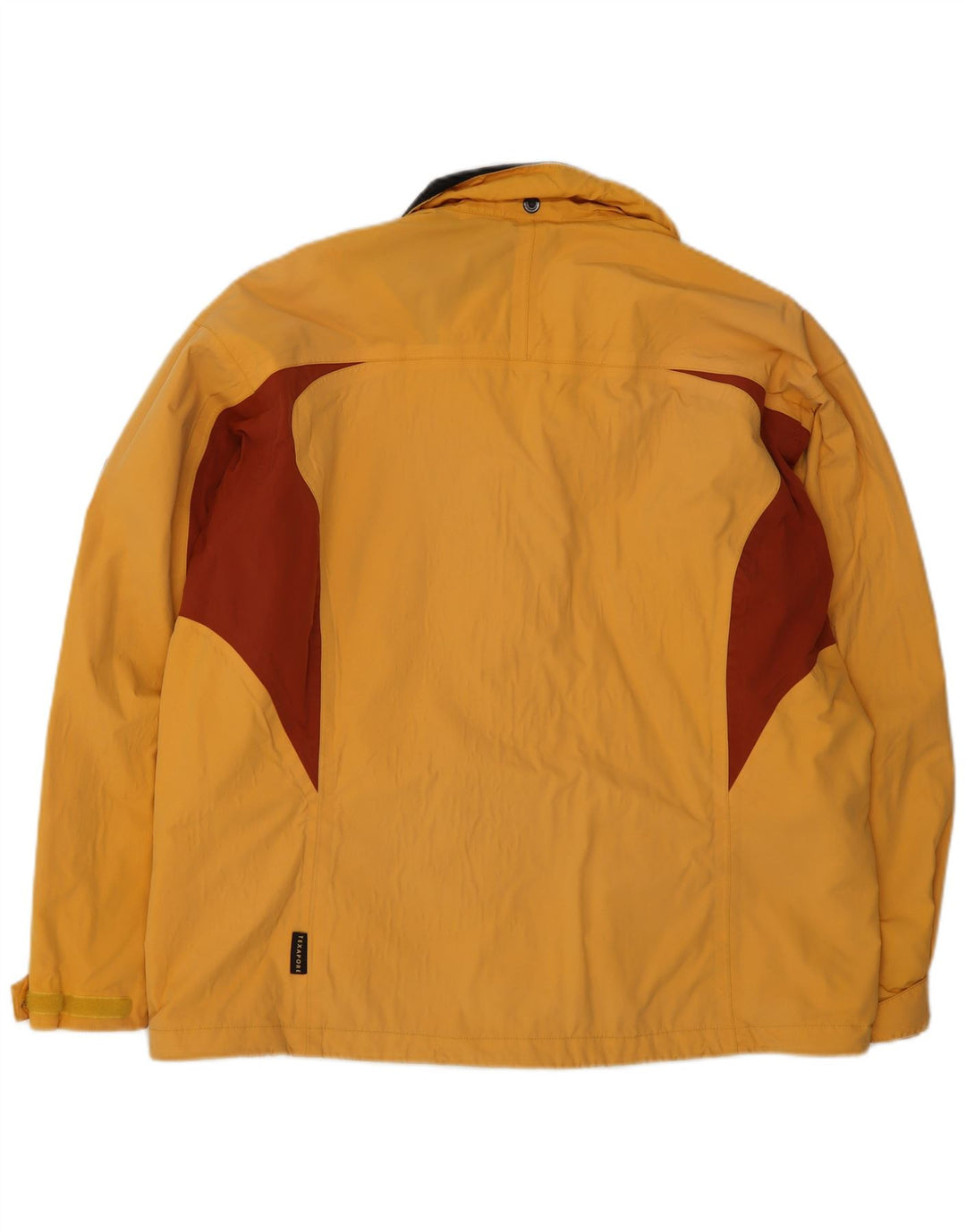 Jack Wolfskin Dame Oversized regnjakke UK 18 XL Gul Colourblock