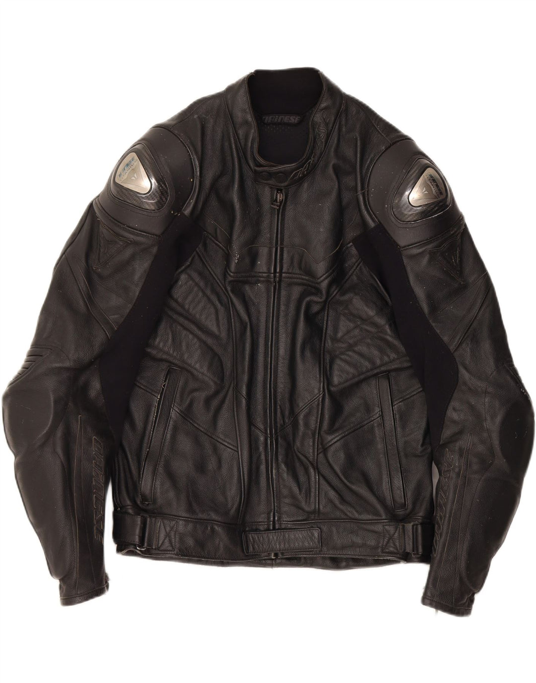 DAINESE Herre grafisk læder racerjakke IT 50 Stor sort læder