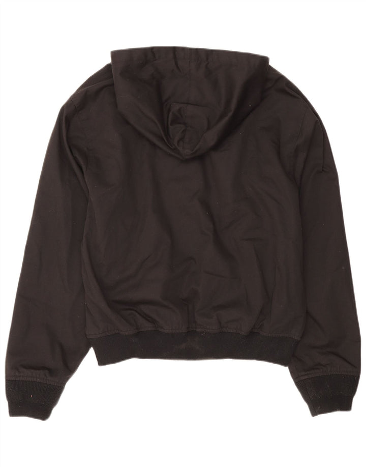 Brandit Dame Hooded Bomber Jacket UK 16 Large Black Polyester