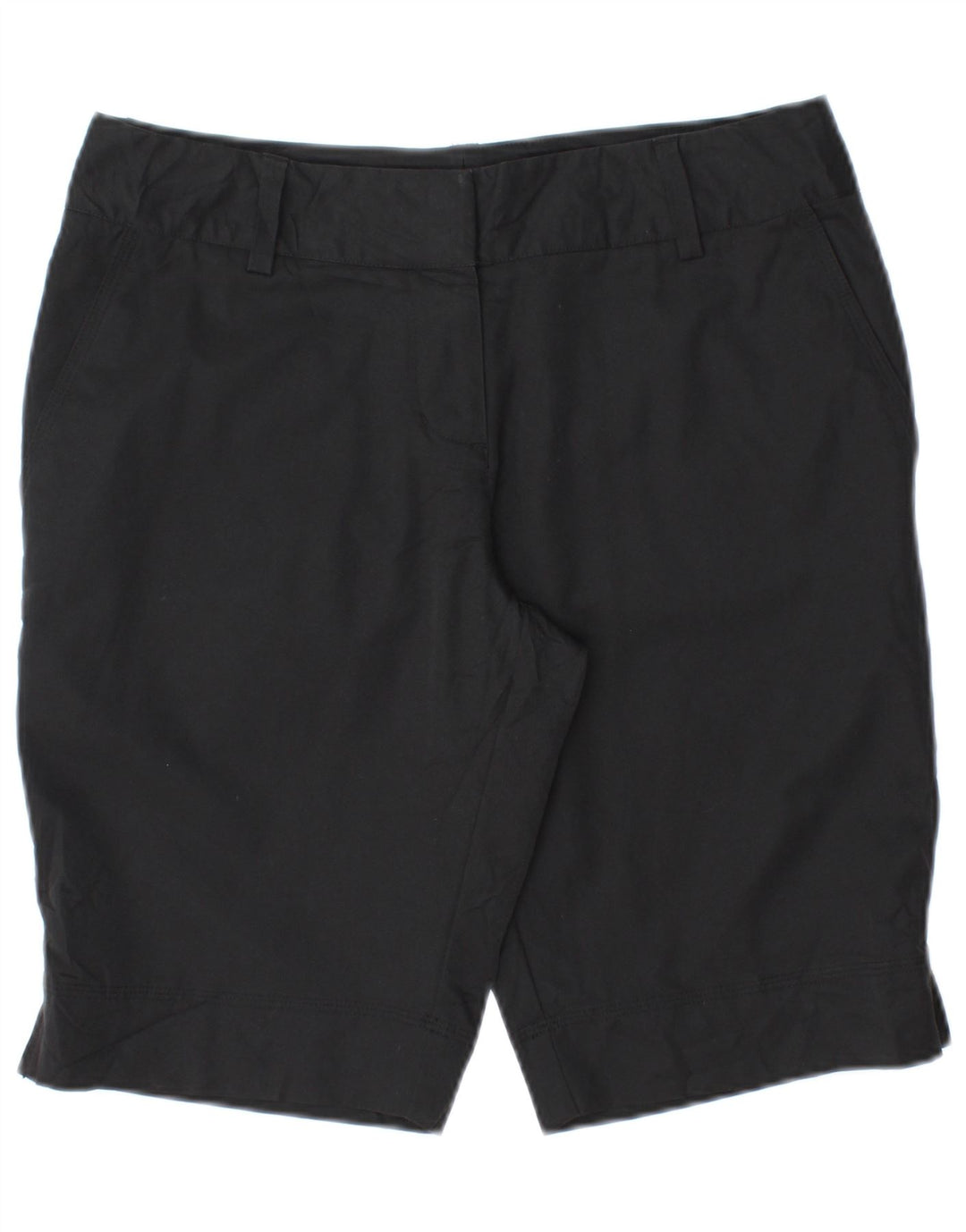 ADIDAS Climalite Chino Shorts til kvinder UK 6 XS W30 sort polyester