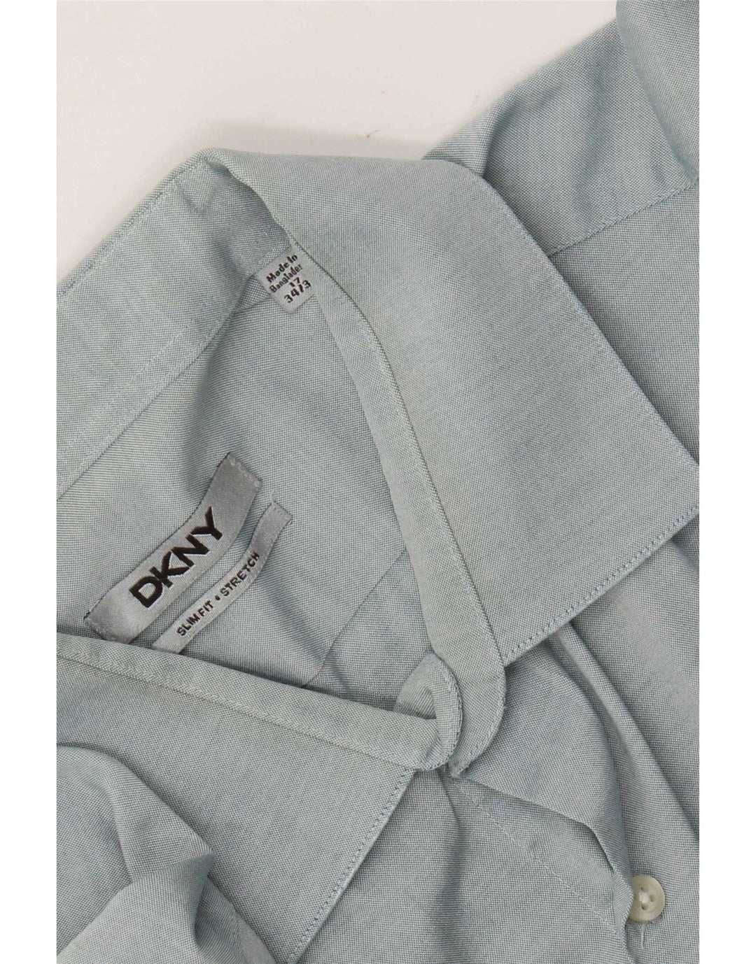 Dkny Herre Slim Fit Skjorte Str. 17 XL Blå
