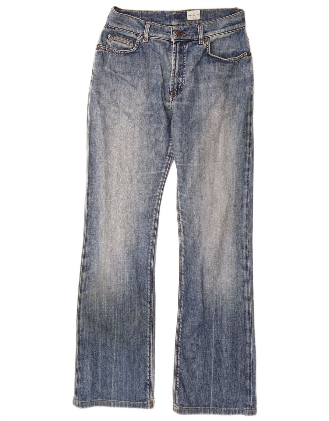 Calvin Klein Dame Bootcut Jeans W26 L30 Blå