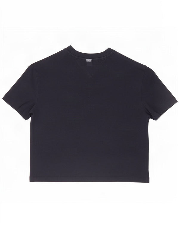 Tommy Hilfiger Womens Oversized T-Shirt Top UK 6 XS Navy Blue Cotton