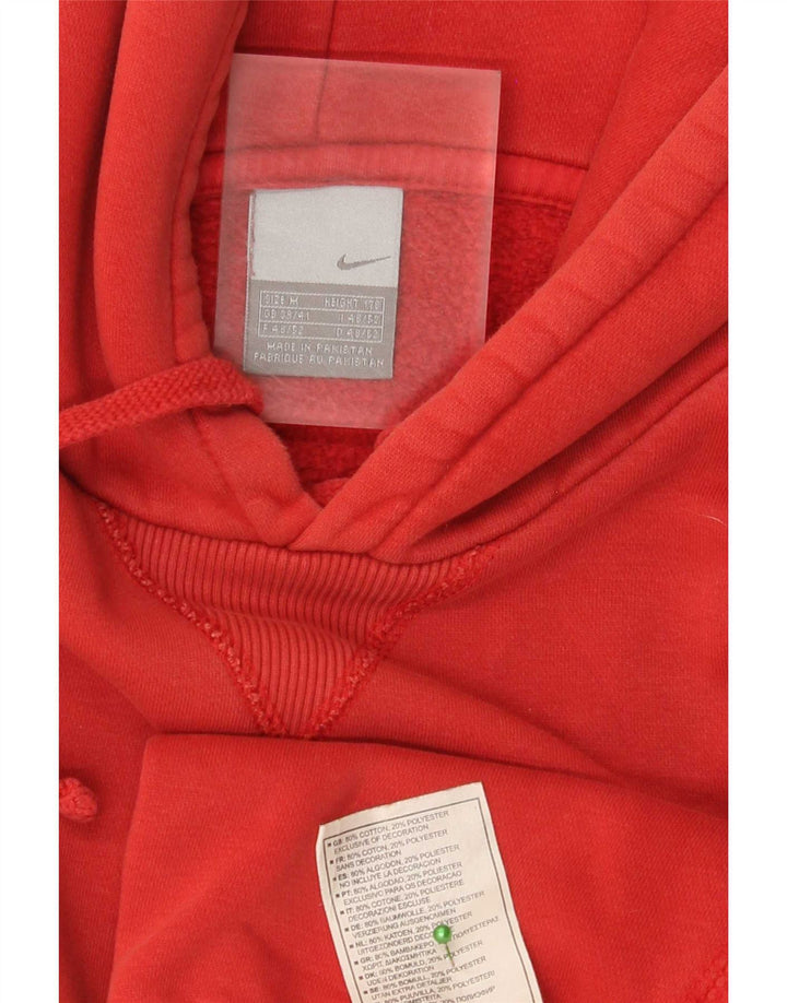 Nike Herre hættetrøje Jumper UK 39/41 Medium Rød Bomuld