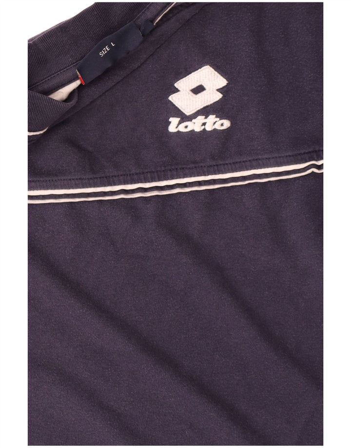 Lotto Herre T-Shirt Top Stor Marineblå Bomuld