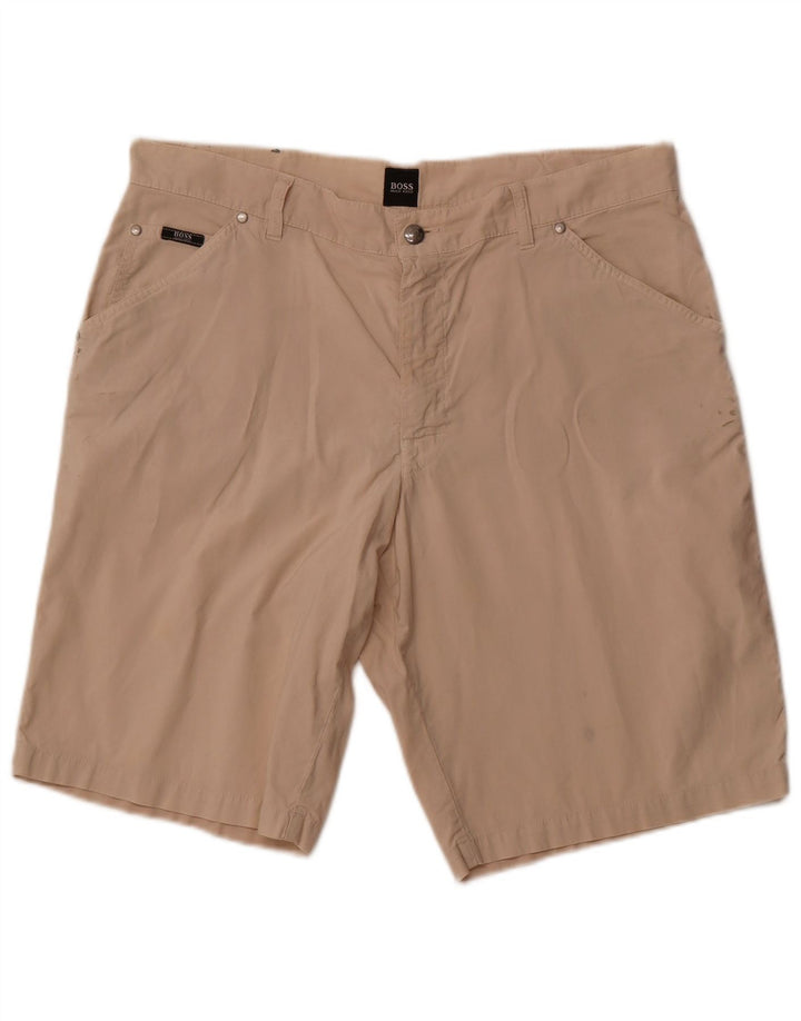 Hugo Boss Chino Shorts til kvinder W38 XL Beige Bomuld
