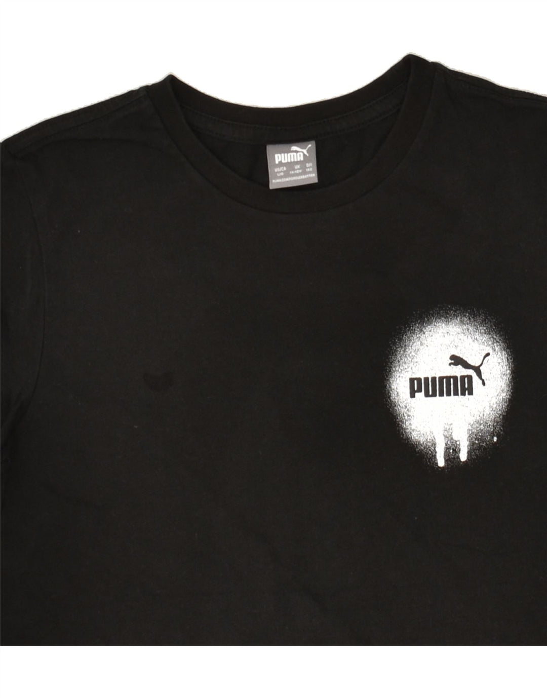 PUMA Boys Graphic T-Shirt Top 11-12 Years Black | Vintage Puma | Thrift | Second-Hand Puma | Used Clothing | Messina Hembry 