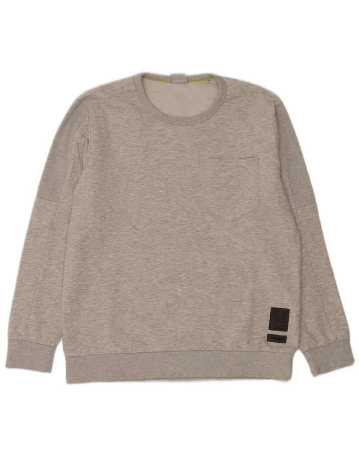 Jack & Jones Sweatshirt til mænd, stor grå bomuld