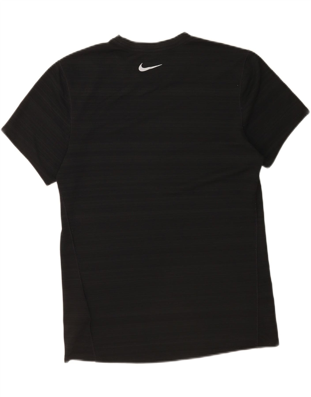 Nike herre Dri Fit T-shirt top mellem sort stribet polyester