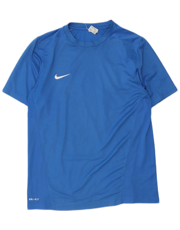 Nike Herre Dri Fit T-Shirt Top UK 39/41 Medium Blue