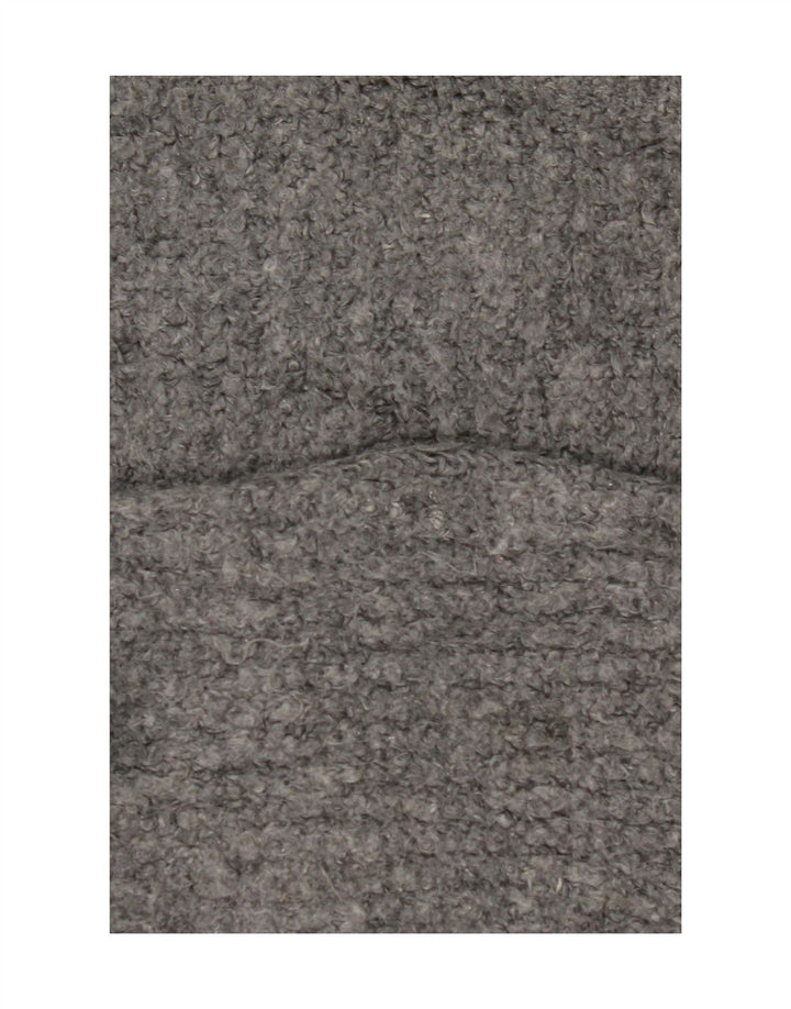 Marks & Spencer Dame Crop Crew Neck Jumper Sweater UK 14 Large Grey