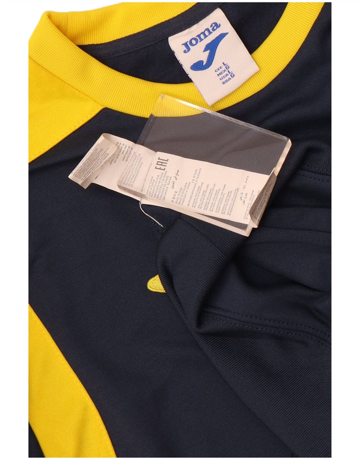 Joma Herre Sweatshirt Jumper Large Navy Blue Colourblock Polyester