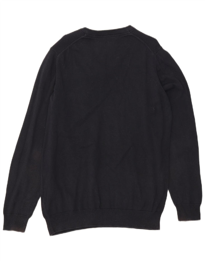 BARBOUR Herre V-hals sweater Medium Sort Bomuld
