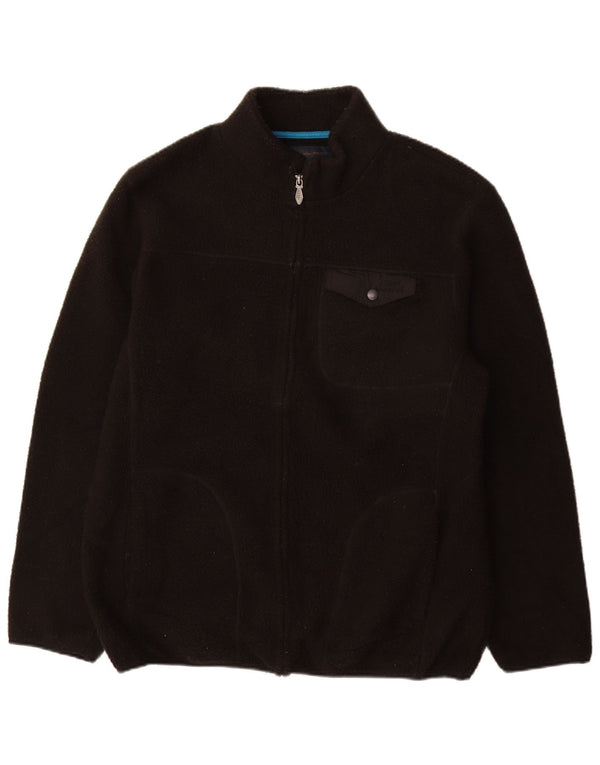 WEIRD FISH Fleecejakke til mænd UK 42 XL Sort Polyester