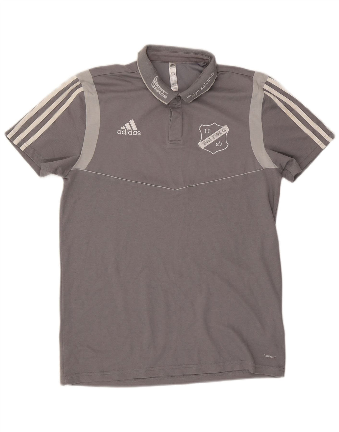 Adidas Herre Climalite grafisk poloshirt mellemgrå bomuld