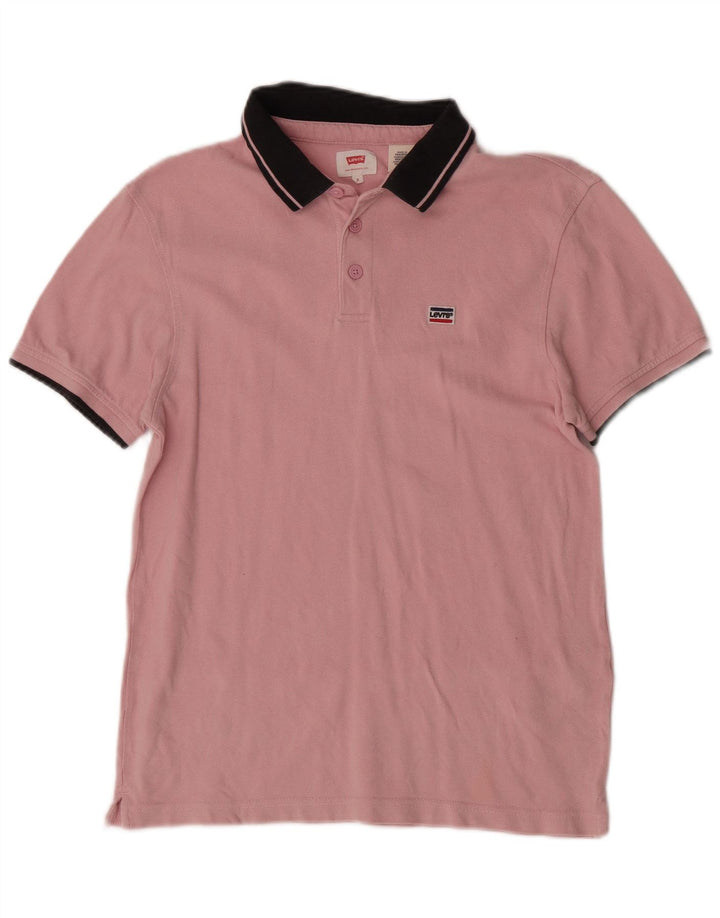 Levi's Poloshirt til mænd Lille Pink Colourblock Bomuld