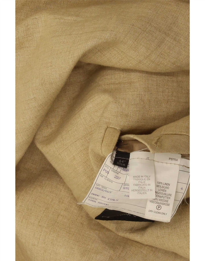 Paul Smith Herre 3 Button Blazer Jacket UK 44 2XL Beige Linen