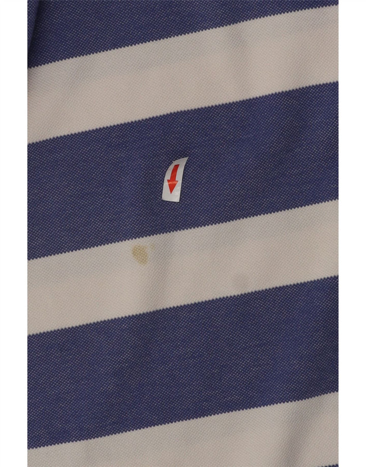 Crew Clothing Herre Polo Shirt 2XL Blå Stribet Bomuld