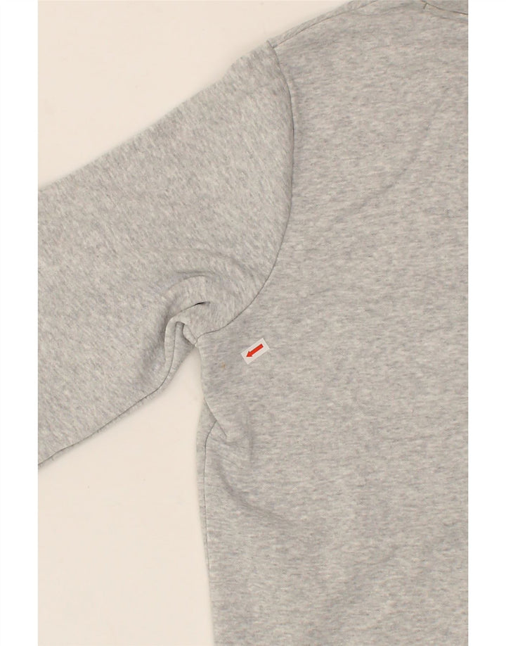 PUMA Womens Graphic Hoodie Jumper UK 14 Medium Grey Cotton Vintage Puma and Second-Hand Puma from Messina Hembry 