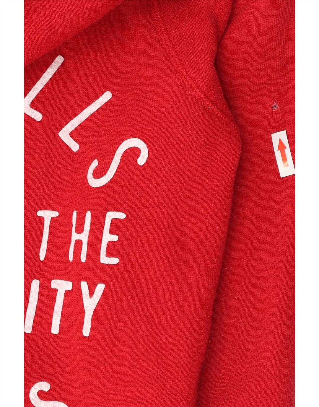 Jack Wills Dame Grafisk Hættetrøje Sweater UK 10 Lille Rød Bomuld