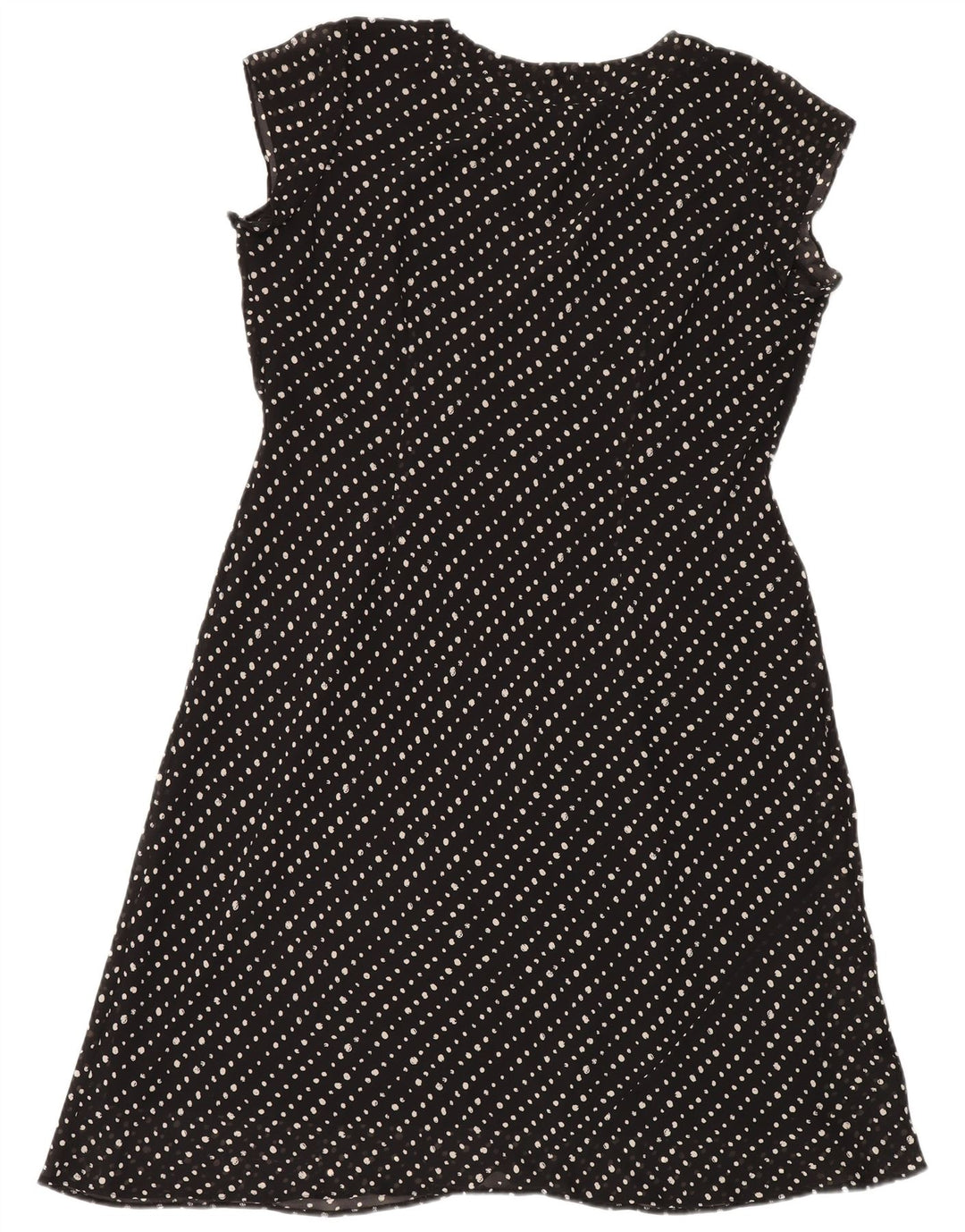 Wallis Dame A-Line Kjole UK 20 2XL Sort Plettet Polyester